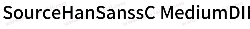 SourceHanSanssC MediumDINPro Black字体转换